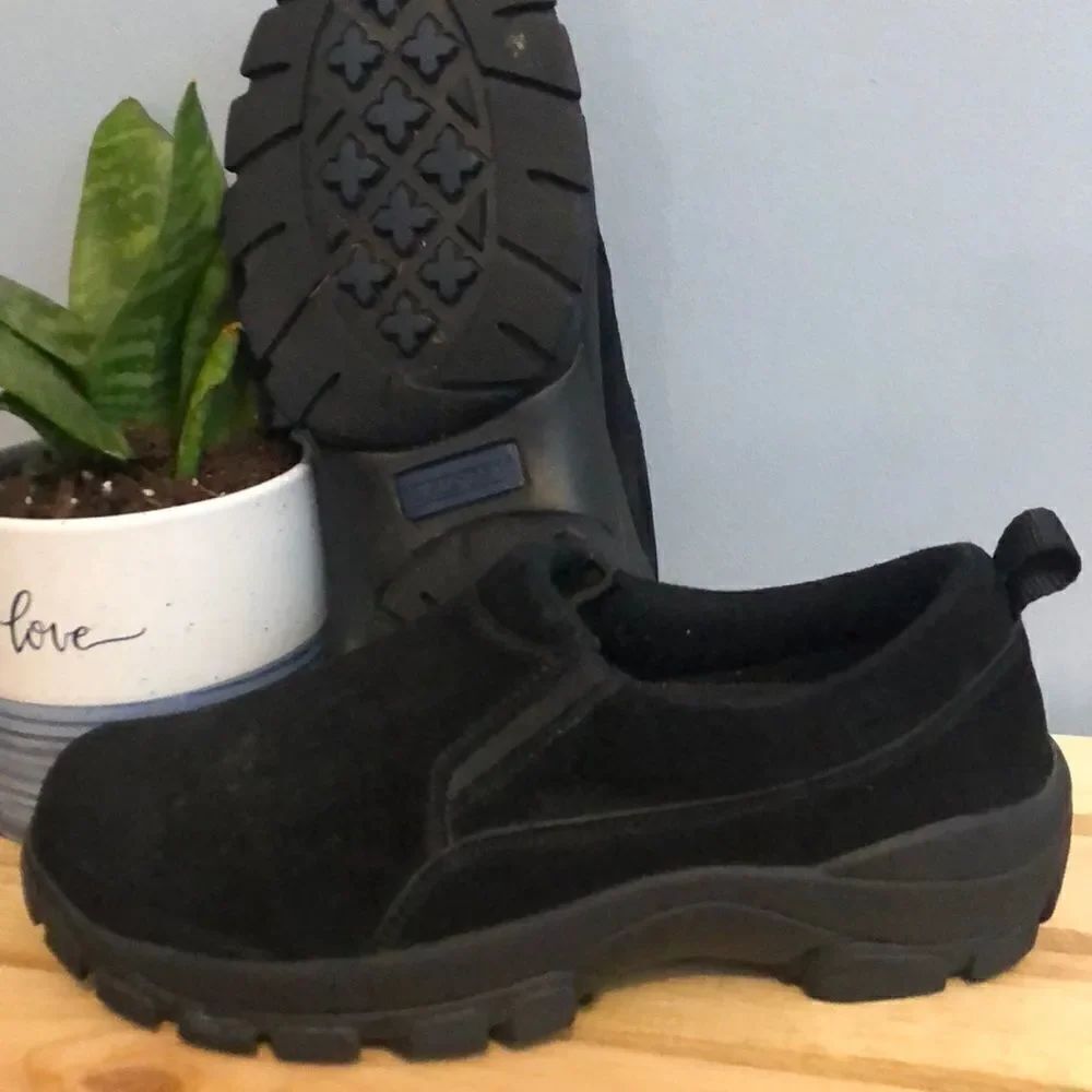 EUC! Lands End Black Slip-On shoes/boots